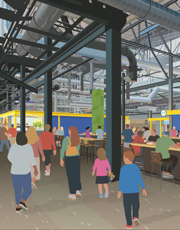 City Foundry, illustration by Janet Muhm