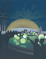 Missouri Botanical Garden Garden Glow, illustration by Janet Muhm
