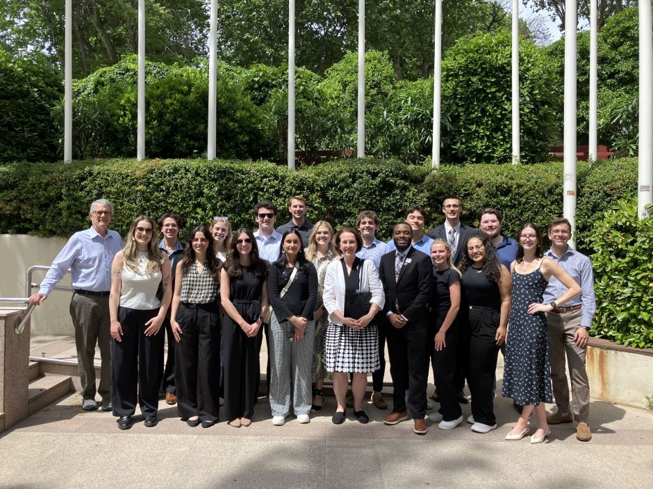 law students outside the eu commission in madrid