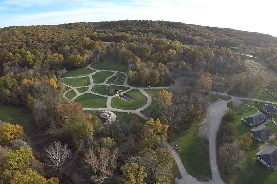 Aerial View of the Lay Center Aerial View of the Lay Center