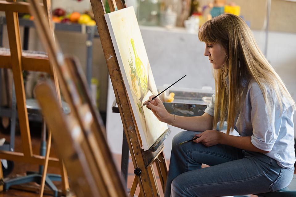 Painting student Painting student