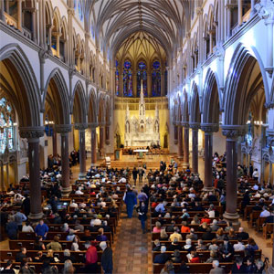 St. Francis Xavier College Church at Night